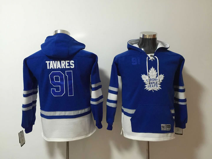 Youth Maple Leafs 91 John Tavares Blue All Stitched Hooded Sweatshirt,We sell and wholesale Youth Maple Leafs 91 John Tavares Blue All Stitched Hooded Sweatshirt on line form chian!